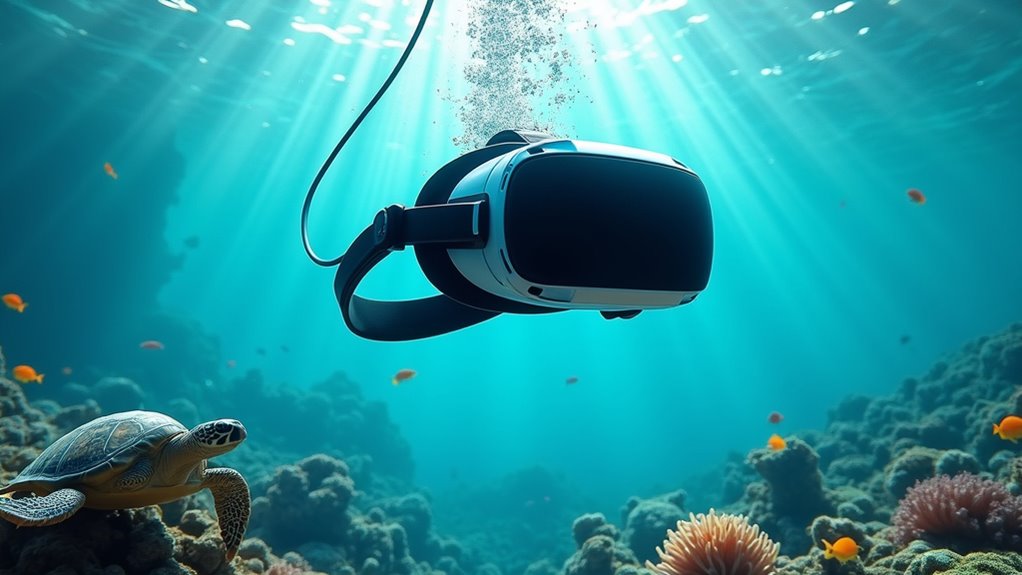 Virtual Reality in Underwater Exploration and Marine Biology